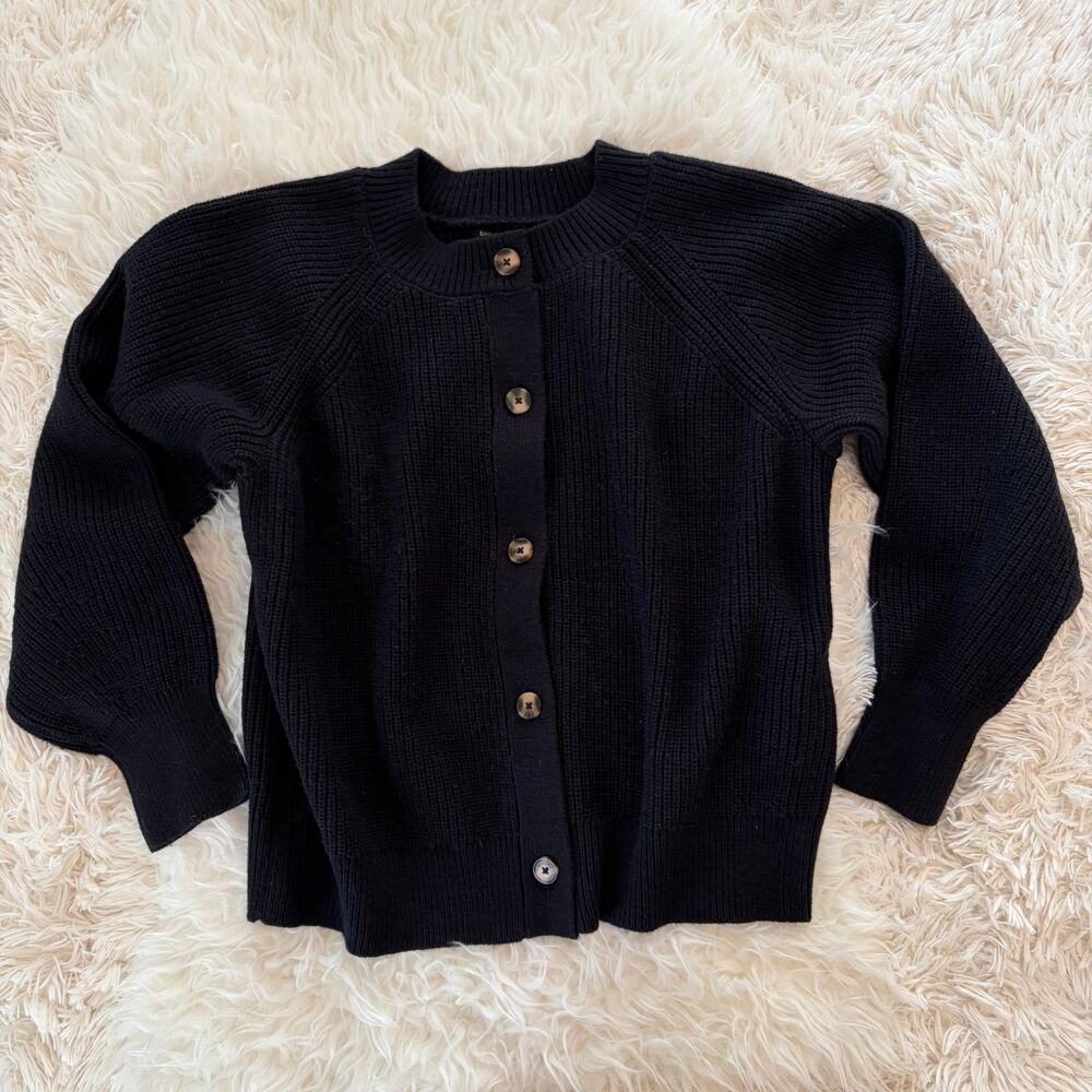 NWT Banana Republic Black Button Front Cardigan, size XL